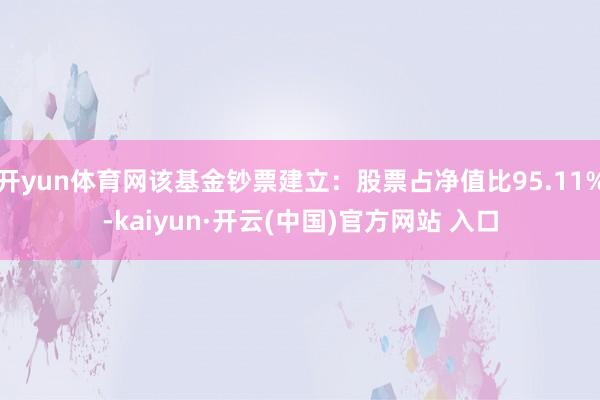 开yun体育网该基金钞票建立：股票占净值比95.11%-kaiyun·开云(中国)官方网站 入口