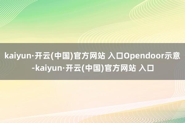 kaiyun·开云(中国)官方网站 入口Opendoor示意-kaiyun·开云(中国)官方网站 入口